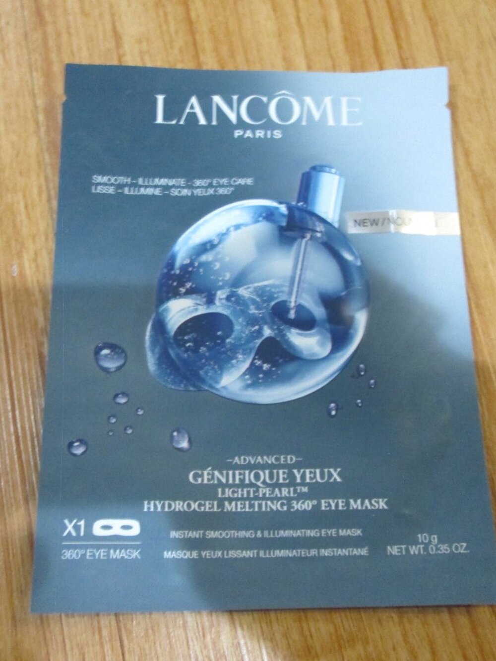 Lancome Paris Genefique Yeux Hydogel melting 360 degree EYE MASK Intense!